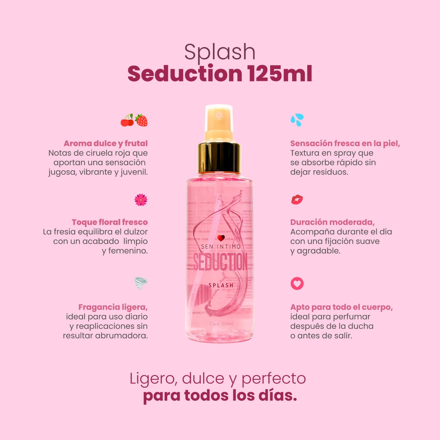 Splash Seduction X 125 ml Sen Intimo