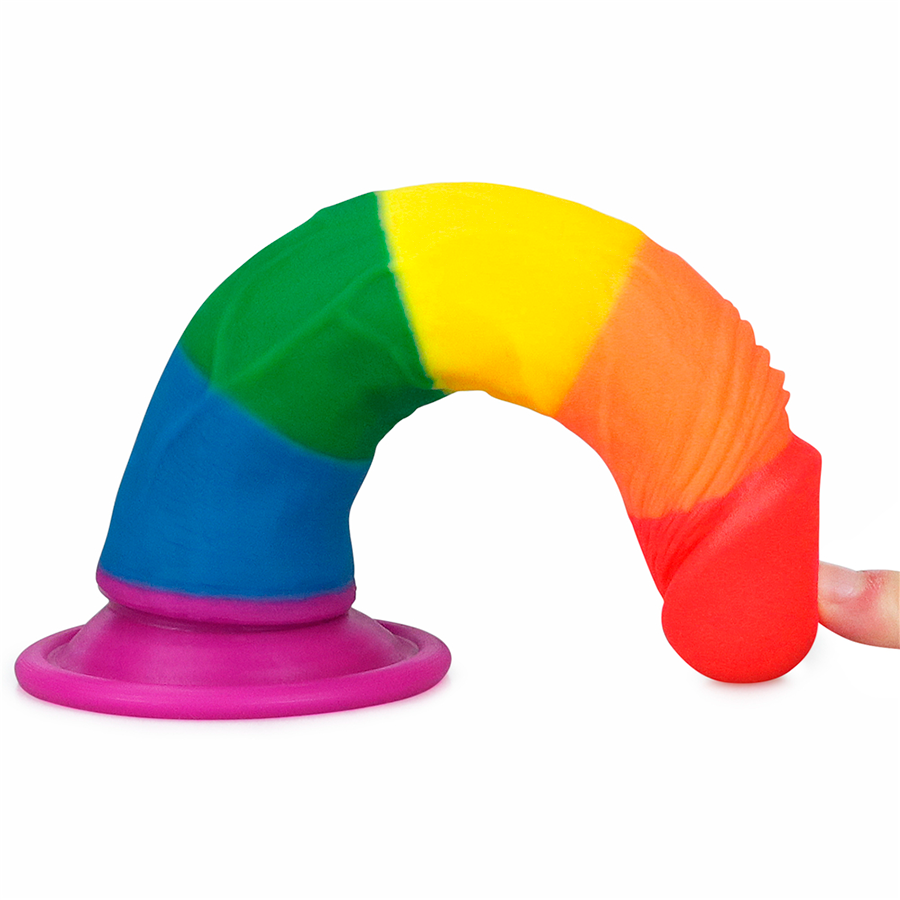 7''' PRIDER DILDO RAINBOW