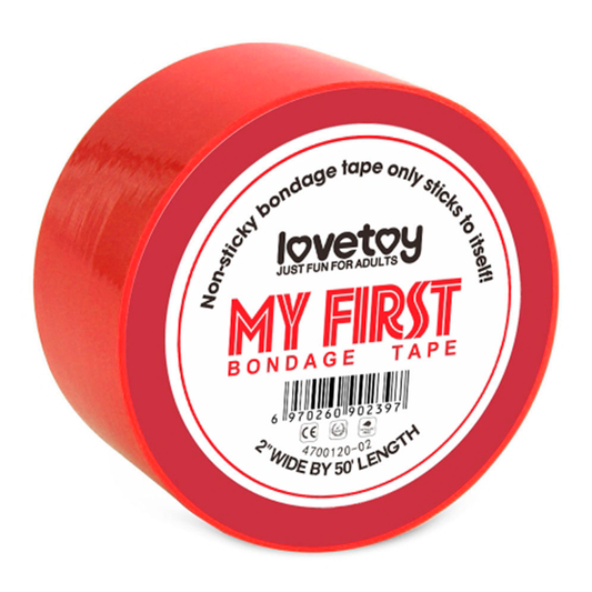 MY FIRST NON STICKY BONDAGE TAPE RED