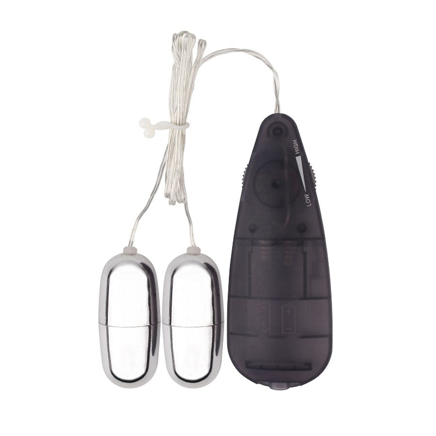 DUAL DELIGHT VIBRATING BULLETS BLACK/SIL