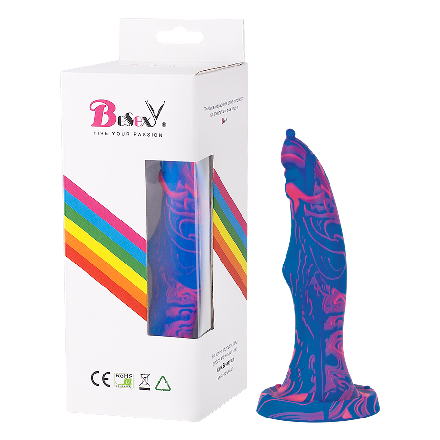 BLUE AND PINK MIX DILDO