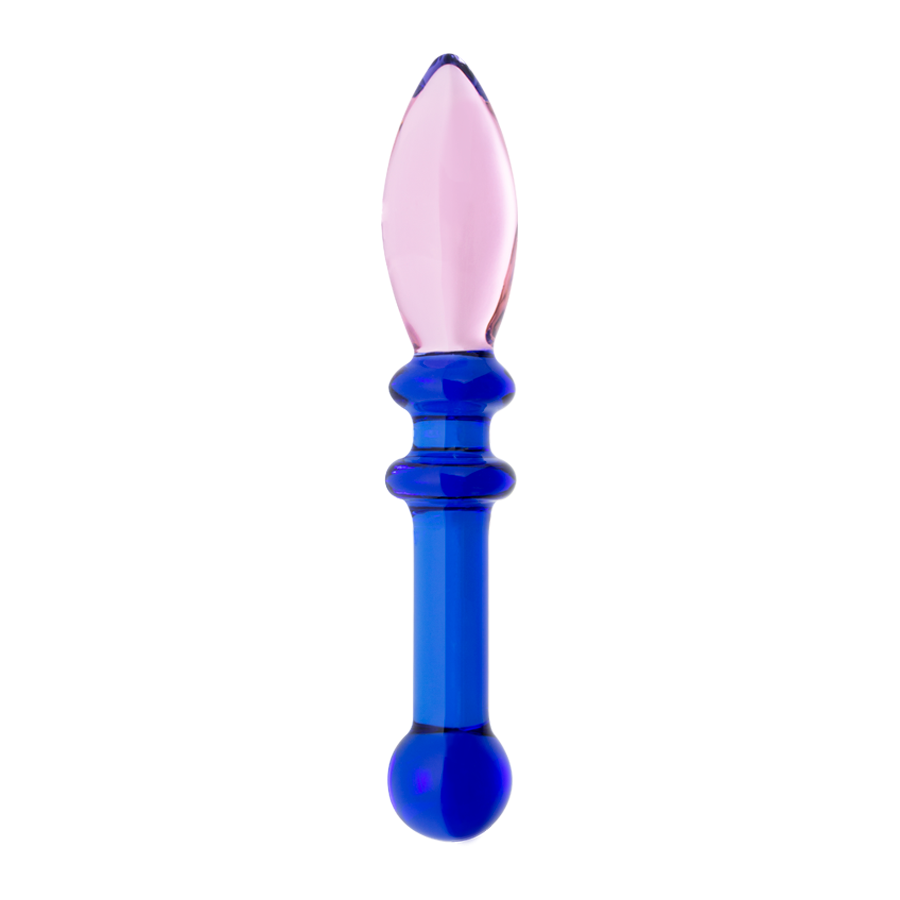 CRYSTAL BLUE DILDO VIDRIO