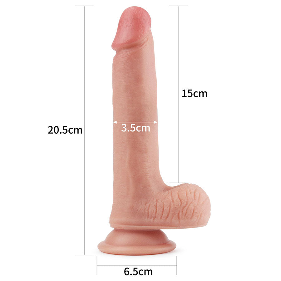 8'' DUAL LAYERED PLATINUM SILICONE FLESH