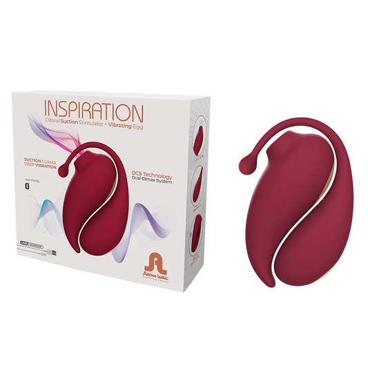 Set de VIbrador Punto G y Estimulador Clitorial por Ondas Inspiration Controlado por APP Global