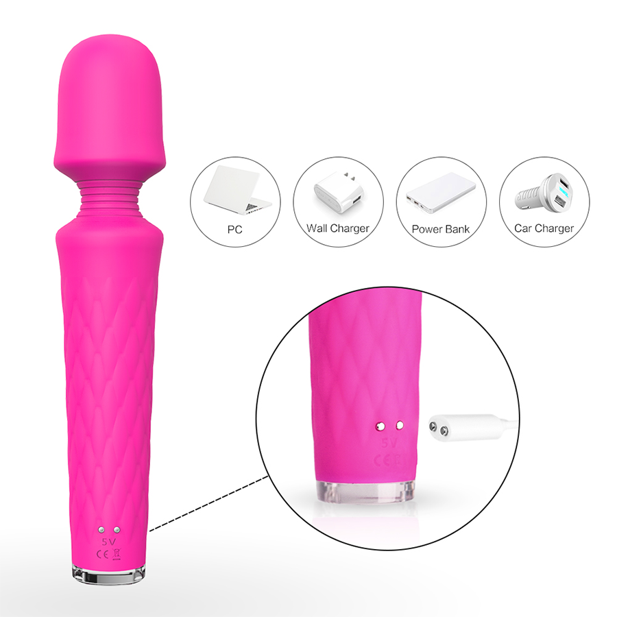 Vibrador Masajeador Luna Magenta