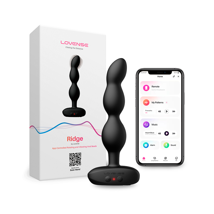 Bolas Anales Vibradoras Ridge Controladas por APP Global by Lovense