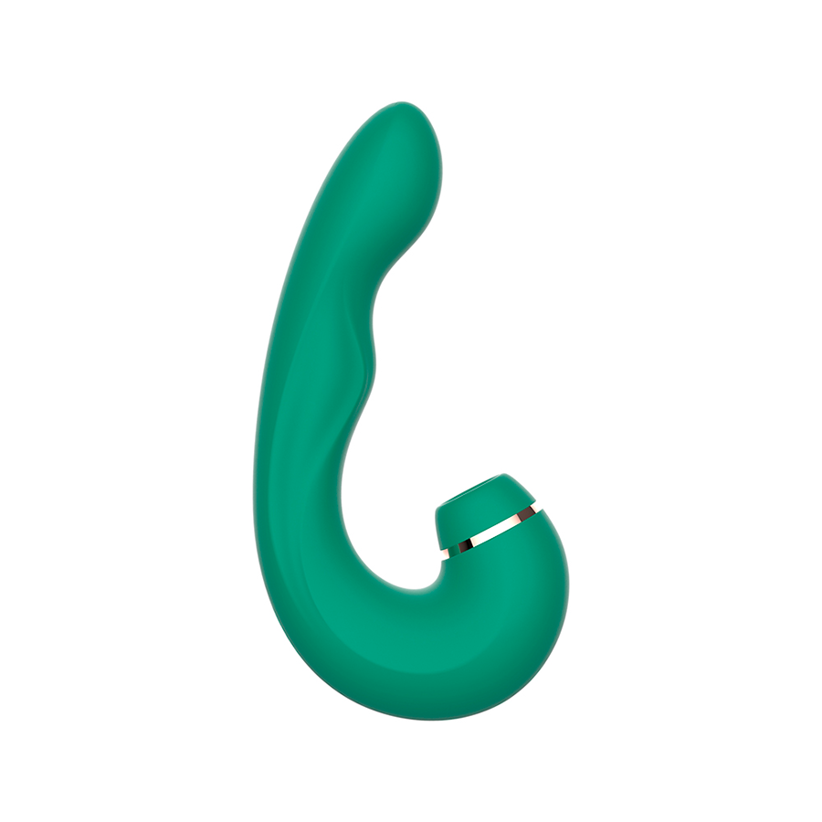 Vibrador Doble Estimulador Siren Green