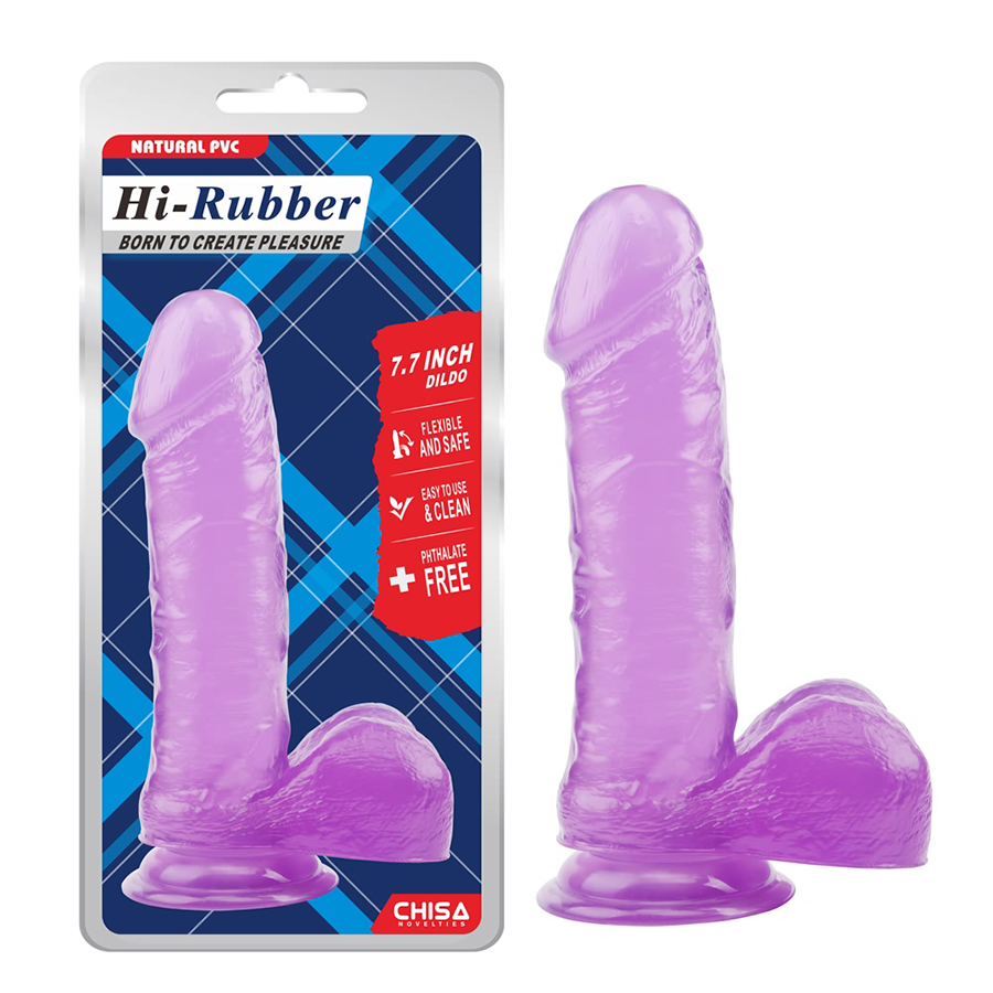 7.7 INCH DILDO PURPLE 