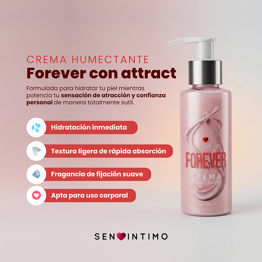 Crema Humectante con Phermonas Forever X 125 mL Sen Intimo