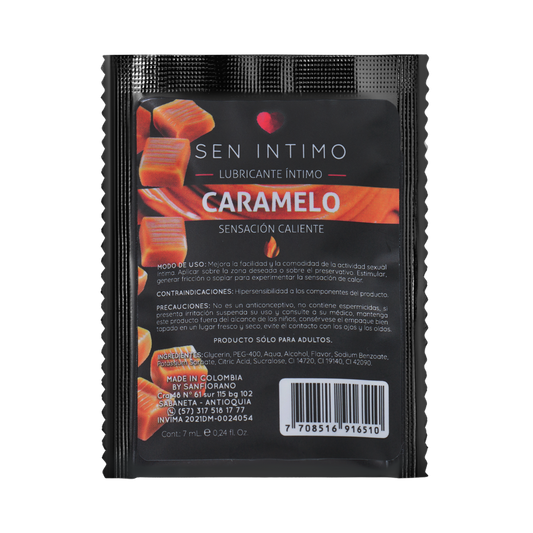 Lubricante Íntimo Caramelo Sensación Caliente x 7 ml by Sen íntimo