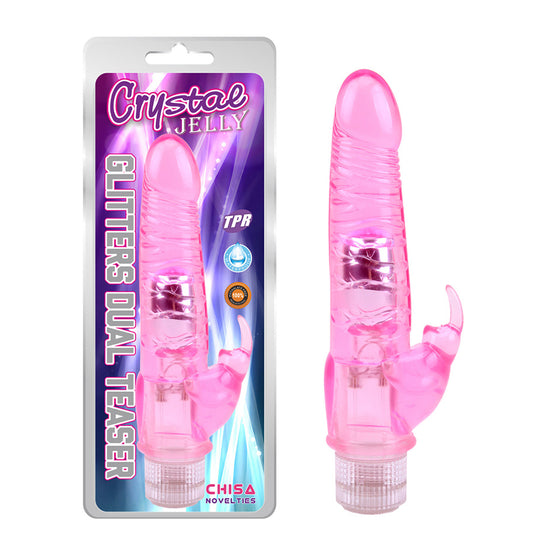 Vibrador Doble Estimulación Glitters Dual